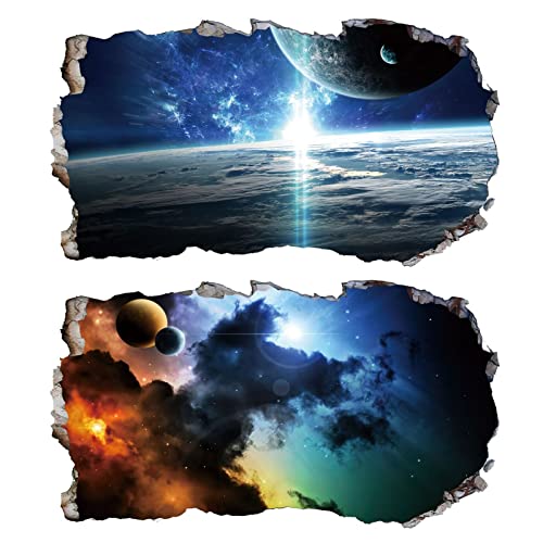 2Pcs Weltraum Erde Planeten Space Wandtattoo 3D Effekt V03 Wandsticker XXL Wanddurchbruch Fenster Wandaufkleber Universum Sterne für Kinderzimmer Jungenzimmer Groß 1000mmx580mm 2Pcs Weltraum Erde Planeten Space Wandtattoo 3D Effekt V03 Wandsticker XXL Wanddurchbruch Fenster Wandaufkleber Universum Sterne für Kinderzimmer Jungenzimmer Groß 1000mmx580mm von Chicbanners