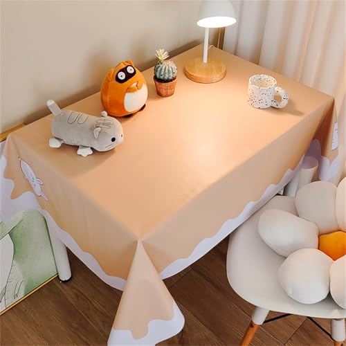 Chickwin Wachstuch Tischdecke PVC für Restaurant Küche, Rechteckig Wasserdicht Ölbeständig Wachstischdecke Abwischbar Pflegeleicht Garten Party Tischdecken (Einfaches Muster A,100x160cm) von Chickwin