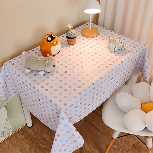 Chickwin Wachstuch Tischdecke PVC für Restaurant Küche, Rechteckig Wasserdicht Ölbeständig Wachstischdecke Abwischbar Pflegeleicht Garten Party Tischdecken (Einfaches Muster C,120x120cm) von Chickwin