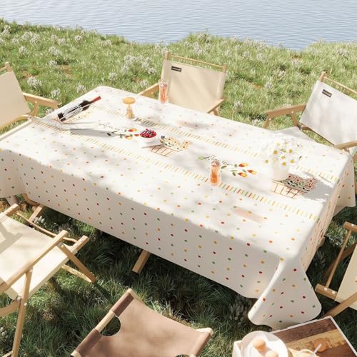 Chickwin Wachstuch Tischdecke PVC für Restaurant Küche, Rechteckig Wasserdicht Ölbeständig Wachstischdecke Abwischbar Pflegeleicht Garten Party Tischdecken (Topf-Stil,120x180cm) von Chickwin
