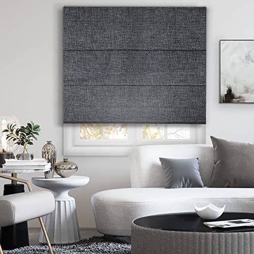 CHICOLOGY Römische Lampenschirme für Fenster, römische Fensterschatten, Fensterbehandlungen, Fensterblenden für Zuhause, Polyester-Fensterschatten, Lexington Pebble (Verdunkelung), 91,4 x 182,9 cm (B von Chicology