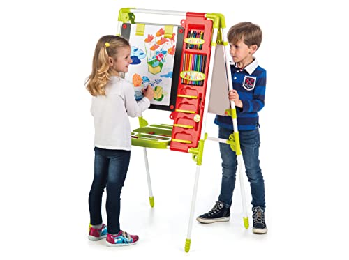 Chicos - Kinder Staffelei Malerei Doppelseitige Tafel für Kinder mit Kreidetafel & Whiteboard Höhenverstellbar Standtafel. My Magnetic Artist Easel (52172) von Chicos