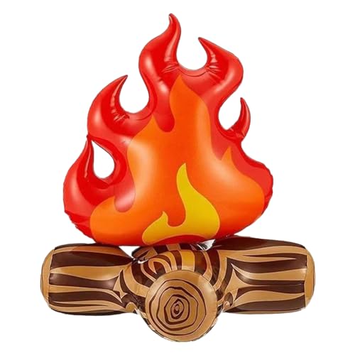 Outdoor Lagerfeuer Ballon Dekor - Realistische 3D Lagerfeuer Versammlung Prop | Auslaufsicherer Ballon für Rasen, Spielplatz & Camping Outdoor Lagerfeuer Ballon Dekor - Realistische 3D Lagerfeuer Versammlung Prop | Auslaufsicherer Ballon für Rasen, Spielplatz & Camping von Chienc