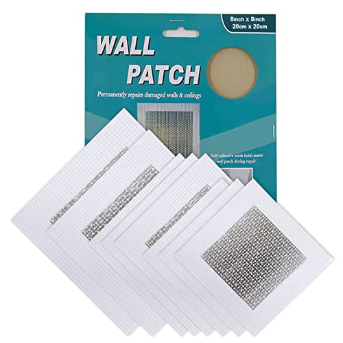 8 Stück 5/10/15/20 cm Aluminium Wandreparatur Patch, Wandflicken-Reparatur-Set zum Abdecken von Bohrlöchern und Rissen im Putzen von Chihutown