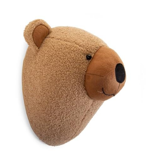 Tierkopf-Trophäe Teddybär aus Filz, 29 x 20 x 31 cm - als Wanddekoration fürs Kinderzimmer Tierkopf-Trophäe Teddybär aus Filz, 29 x 20 x 31 cm - als Wanddekoration fürs Kinderzimmer von Childhome