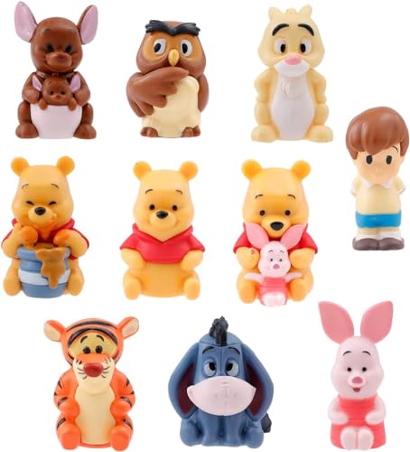 The Pooh Figuren Spielzeug-Set Winnie Cupcake Topper (BJ-Pooh 10 Stück) von Chilful