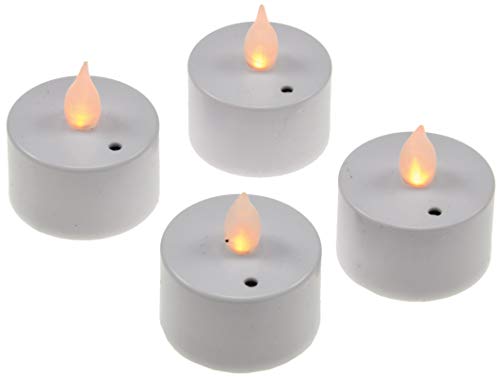 ChiliTec LED Teelichter Kerze 4er Set Luftzugsensor Batterie zum An- und Auspusten für Hochzeit Party Feier Tisch Deko von ChiliTec
