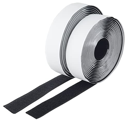 Klettband 10 Meter auf Rolle I Haken & Flausch Beidseitig Selbstklebend I Hängen und Montieren für FLiegengitter an Fenster Tür Schwarz Klettband 10 Meter auf Rolle I Haken & Flausch Beidseitig Selbstklebend I Hängen und Montieren für FLiegengitter an Fenster Tür Schwarz von ChiliTec