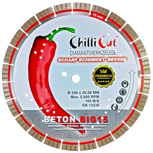 Chillicut Diamanttrennscheibe Big 15 (350 x 30 mm) von Chilli Cut