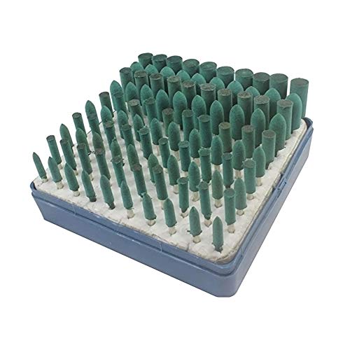 Chiloskit 100 Stück Wolle Filz Polieren Schleifen Schleifen Keramik Nagelbohrer Bohrer Bits 0,8 cm Schaft passend Zubehör Bit Wen Rotary Tool Aufsatz PR5787 von Chiloskit