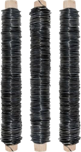 Wickeldraht schwarz | 0,65 mm, 38 m Rolle | Langlebig, sicher und einfach zu handhaben | Ideal für Garten, Basteln, Floristik und Kinder | Vielseitiger Bindedraht Wickeldraht schwarz | 0,65 mm, 38 m Rolle | Langlebig, sicher und einfach zu handhaben | Ideal für Garten, Basteln, Floristik und Kinder | Vielseitiger Bindedraht von Chinchilla