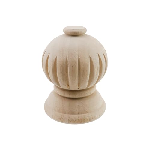 Chinflly Dekorative Holz-Endstücke, 9 cm breit x 12 cm hoch, für Bettpfosten, unlackierte Holz-Endstücke, dekorative Gardinenstange, Treppenhäuser, Basteln, für den Innenbereich, Heimdekoration, 1 Chinflly Dekorative Holz-Endstücke, 9 cm breit x 12 cm hoch, für Bettpfosten, unlackierte Holz-Endstücke, dekorative Gardinenstange, Treppenhäuser, Basteln, für den Innenbereich, Heimdekoration, 1 von Chinflly