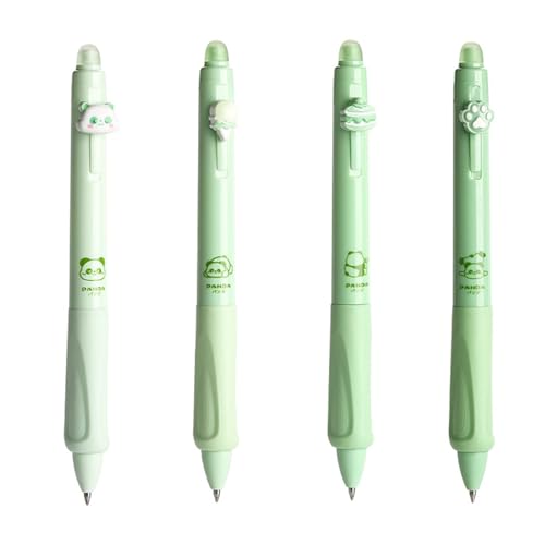 Chingcoo Radierbarer Kugelschreiber,4 Stück Tintenroller Radierbar Einziehbare, Radierbare Stifte Erasable Pens, Gelstifte Radierbar für Studenten Geschenk(0,5 mm Blau) Grüner Panda Chingcoo Radierbarer Kugelschreiber,4 Stück Tintenroller Radierbar Einziehbare, Radierbare Stifte Erasable Pens, Gelstifte Radierbar für Studenten Geschenk(0,5 mm Blau) Grüner Panda von Chingcoo