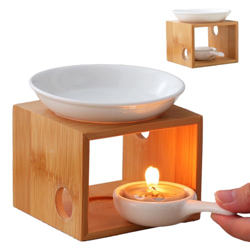 Duftlampe für ätherische Öle,Duftlampe Teelicht, Keramik Bambus,Stövchen für ätherische Öle,Duftöl,Duftwachs,Aromalampe Teelichthalter Duftöl Lampe für Zuhause,Büro,Spa Duftlampe für ätherische Öle,Duftlampe Teelicht, Keramik Bambus,Stövchen für ätherische Öle,Duftöl,Duftwachs,Aromalampe Teelichthalter Duftöl Lampe für Zuhause,Büro,Spa von Chingcoo