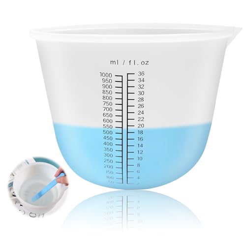 Silikon Messbecher, 1000 ML Große Silikon Messbecher Epoxidharz, Harz Messbecher für Epoxidharz, Wachsen, Klebewerkzeuge, Giessform Silikon für Gießformen, Basteln, Schmuckherstellung, DIY Handmade Silikon Messbecher, 1000 ML Große Silikon Messbecher Epoxidharz, Harz Messbecher für Epoxidharz, Wachsen, Klebewerkzeuge, Giessform Silikon für Gießformen, Basteln, Schmuckherstellung, DIY Handmade von Chingcoo