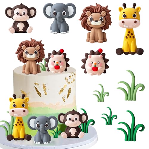Tiere Geburtstag Tortendeko, 9 Stück Zoo Dschungel Safari Thema Deko,Kuchendeko Tiere Cake Topper,für Baby Shower Junge Mädchen Kinder (Zoo Thema) Tiere Geburtstag Tortendeko, 9 Stück Zoo Dschungel Safari Thema Deko,Kuchendeko Tiere Cake Topper,für Baby Shower Junge Mädchen Kinder (Zoo Thema) von Chingcoo