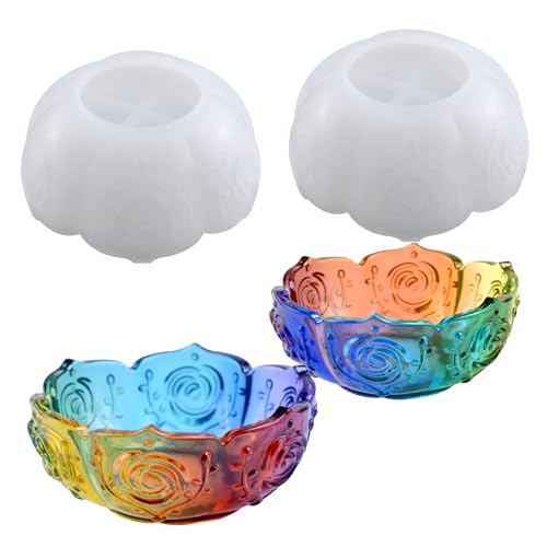 2 Stück Blumentablett Harzform Große Lotusschale Silikonform Kerzenhalter Silikonform Schmuck Harz Gießform für Epoxidharz Gießen 2 Stück Blumentablett Harzform Große Lotusschale Silikonform Kerzenhalter Silikonform Schmuck Harz Gießform für Epoxidharz Gießen von Chistepper