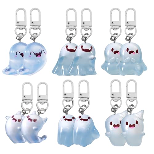 Chiusuet Night Glow Ghost Schlüsselanhänger, Halloween-Schlüsselanhänger, Geschenke für Frauen, Boo Basket Stuffers, gruselige Geschenke, Halloween-Korb-Ideen, 12 Stück, One size Chiusuet Night Glow Ghost Schlüsselanhänger, Halloween-Schlüsselanhänger, Geschenke für Frauen, Boo Basket Stuffers, gruselige Geschenke, Halloween-Korb-Ideen, 12 Stück, One size von Chiusuet
