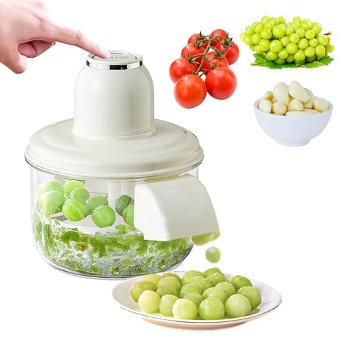 Elektrische Traubenschälmaschine, Automatischer kleiner Obst-Knoblauchschäler Maschine Kirschtomate Knoblauch Schäler Hautentferner Werkzeug Elektrische Traubenschälmaschine, Automatischer kleiner Obst-Knoblauchschäler Maschine Kirschtomate Knoblauch Schäler Hautentferner Werkzeug von Chiusuet