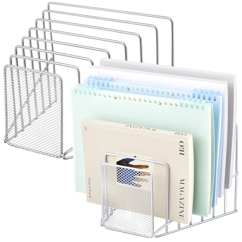 Chivertion Aktenordner mit 7 Schlitzen, Metalldrahtgeflecht, Aktenregale für Schreibtisch, Briefsortierer für Zeitschriften, Ordner, Bücher, Organizer, Zuhause, Büro, Schule, Papier, Post Chivertion Aktenordner mit 7 Schlitzen, Metalldrahtgeflecht, Aktenregale für Schreibtisch, Briefsortierer für Zeitschriften, Ordner, Bücher, Organizer, Zuhause, Büro, Schule, Papier, Post von Chivertion