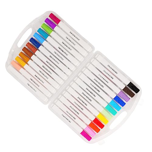 Chiyyak Acryl-Marker, 24 Farben, Abgerundeter Dreieckiger Stifthalter, Farbmarkierungsstift für Holz, Leinwand, Stein, Glas, Keramik Chiyyak Acryl-Marker, 24 Farben, Abgerundeter Dreieckiger Stifthalter, Farbmarkierungsstift für Holz, Leinwand, Stein, Glas, Keramik von Chiyyak