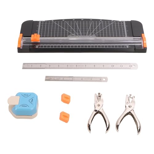 Chiyyak Papierschneider Trimmer, Korrosionsbeständige 3 -in -1 Eck Rounder Puncher für Effizientes Mehrzweck Scrapbooking von Chiyyak