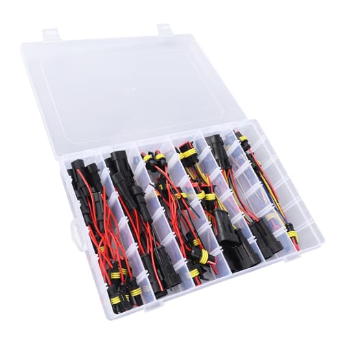 Chiyyak Wasserdichter Elektrischer Stecker, Stift Klemme Leicht 2 26 Set Automotive Drahtstecker 1p 2p 3p 4p 16 Chiyyak Wasserdichter Elektrischer Stecker, Stift Klemme Leicht 2 26 Set Automotive Drahtstecker 1p 2p 3p 4p 16 von Chiyyak