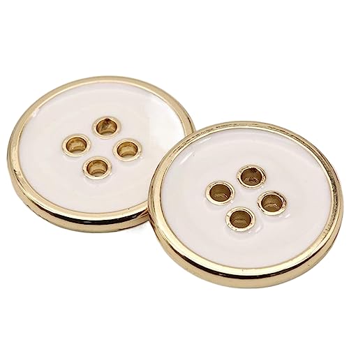 10 Stück Öl tropfende Metallknöpfe, Größen 15/20/25mm, dekoratives Design für Kleidung, DIY-Nadeln, Nähzubehör, Kunsthandwerk, 4-Loch-Legierungsknöpfe, Farbe 1, 15mm von Chlikeyi