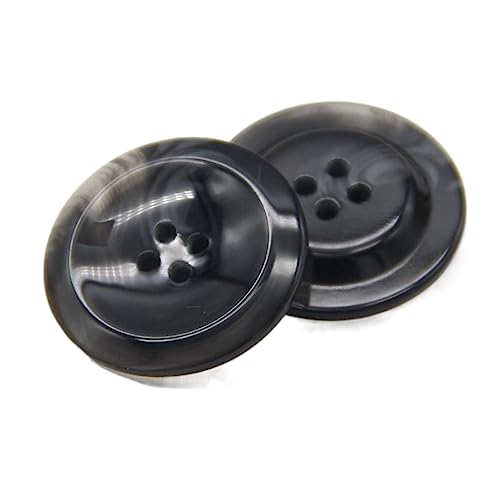 10 Stück große Herren-Mantelknöpfe aus Horn, Kunstharz, 28/30mm, Dekorationen für Kleidung, Anzug im britischen Stil, Uniform, Strickjacke, handgefertigtes Heimwerken, Schwarz, 25mm 10 Stück 10 Stück große Herren-Mantelknöpfe aus Horn, Kunstharz, 28/30mm, Dekorationen für Kleidung, Anzug im britischen Stil, Uniform, Strickjacke, handgefertigtes Heimwerken, Schwarz, 25mm 10 Stück von Chlikeyi