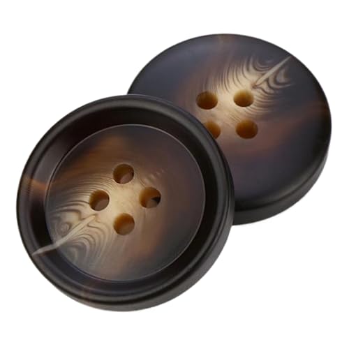 15-30mm große Vierlochknöpfe aus Kunstharz für Mäntel, Blazer und Hosen, Farbe 17, 30mm-6 Stk von Chlikeyi