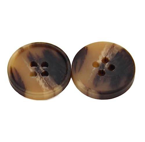 25mm 28mm Große Harz Imitation Horn Knöpfe Für Jacke Pullover Männer Dunkle Flatback Dekorative DIY Nähen Zubehör, Braun, 28mm 10 Stück 25mm 28mm Große Harz Imitation Horn Knöpfe Für Jacke Pullover Männer Dunkle Flatback Dekorative DIY Nähen Zubehör, Braun, 28mm 10 Stück von Chlikeyi