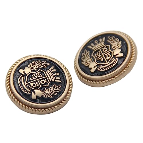 6 Stück Kronenknöpfe aus Metall im britischen College-Stil, einheitliche Dekorationen für Kleidung, Mäntel, Anzüge, Blazer, schickes, handgefertigtes Retro-Design, Schwarz, 20mm 6 Stück 6 Stück Kronenknöpfe aus Metall im britischen College-Stil, einheitliche Dekorationen für Kleidung, Mäntel, Anzüge, Blazer, schickes, handgefertigtes Retro-Design, Schwarz, 20mm 6 Stück von Chlikeyi