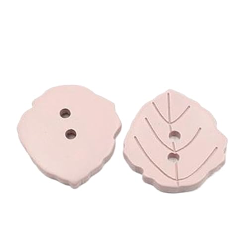 Ahornblatt-Harzknöpfe mit Farbspray, Farbe 5, 34mm-10 Stk von Chlikeyi