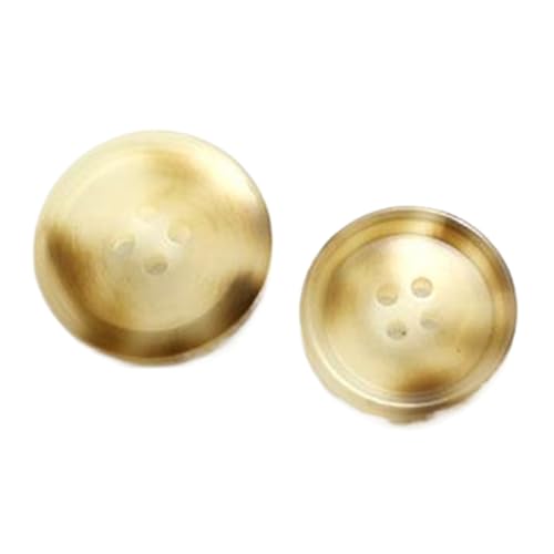 Anzug-Windbreaker-Mantelknöpfe, vierösige Harzknöpfe, 15-30mm, Beige, 30mm-10 Stk von Chlikeyi