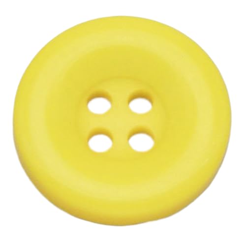Bunter Kunstharzknopf mit Vier-Loch-Design für Mäntel und Pullover, Farbe 4, 28mm-10 Stk von Chlikeyi