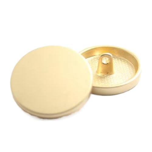 Flache Metallknöpfe, Anzug- und Hemdknöpfe, Farbe 3, 25mm-10 Stk von Chlikeyi