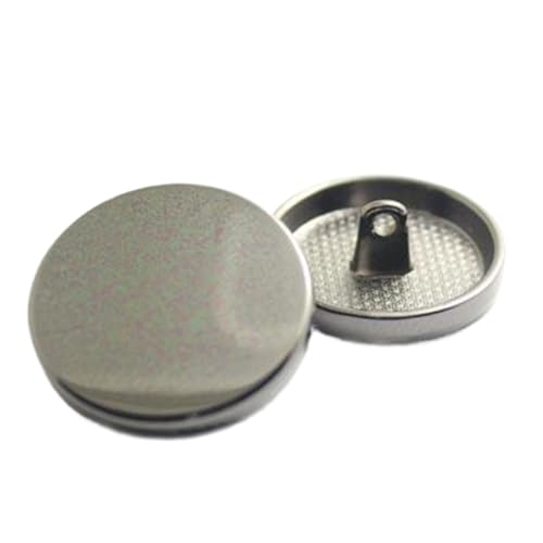 Flache Metallknöpfe, Anzug- und Hemdknöpfe, Farbe 5, 18mm-10 Stk von Chlikeyi