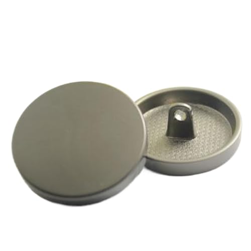 Flache Metallknöpfe, Anzug- und Hemdknöpfe, Farbe 8, 12,5mm-10 Stk von Chlikeyi