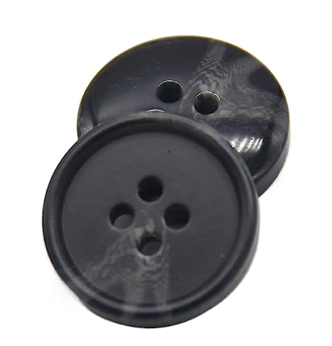 Große Harzimitat-Hornmuster-Mantel-Anzug-Knöpfe, dekoratives Design für Herrenbekleidung, klassische Jacken, Schwarzes Muster, 18mm 20 Stück von Chlikeyi