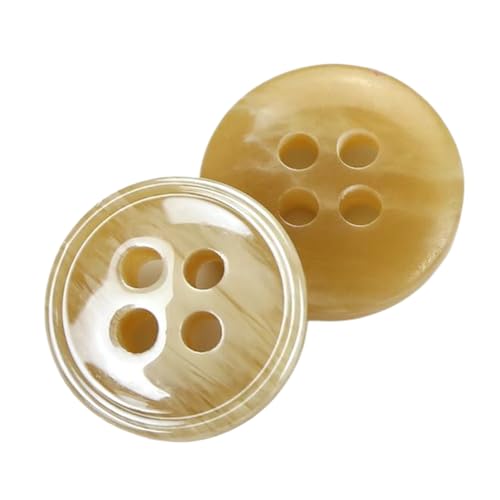 Harzknöpfe für Hemden und Strickjacken, runde Form, Farbe 26, 10mm-20 Stk von Chlikeyi