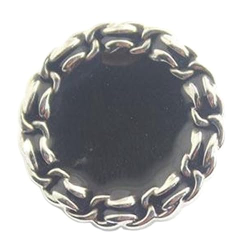 Kettenförmige Metallknöpfe mit Epoxidbeschichtung für Oberbekleidung, 13-25mm, Farbe 2, 18mm-10 Stk von Chlikeyi