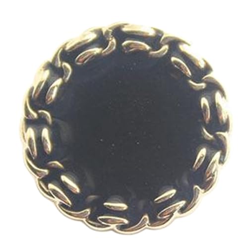 Kettenförmige Metallknöpfe mit Epoxidbeschichtung für Oberbekleidung, 13-25mm, Farbe 3, 23mm-10 Stk von Chlikeyi