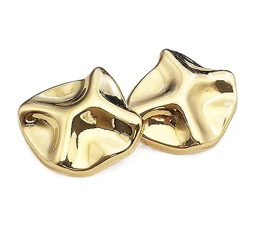 Knöpfe Gold Unregelmäßig geformte dekorative Metallknöpfe, Gold, 20mm, 6 Stücke Knöpfe Gold Unregelmäßig geformte dekorative Metallknöpfe, Gold, 20mm, 6 Stücke von Chlikeyi
