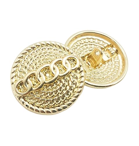 Knöpfe Herren und Damen Metallknöpfe Goldknöpfe, Farbe 1, 23mm, 6 Stücke Knöpfe Herren und Damen Metallknöpfe Goldknöpfe, Farbe 1, 23mm, 6 Stücke von Chlikeyi
