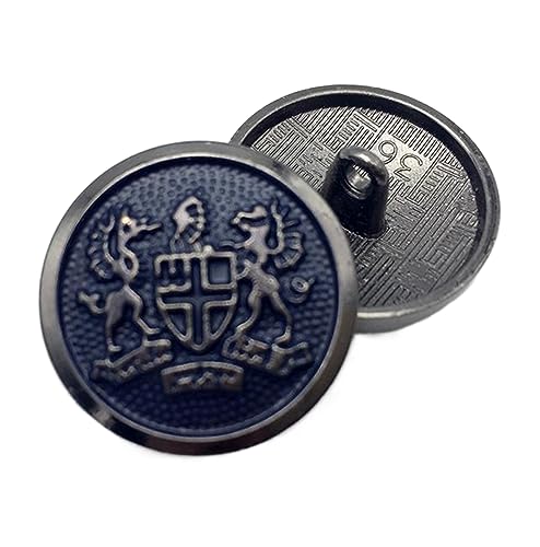 Knöpfe Vintage runder Metallknopf Herren- und Damenmantel Trenchcoat Knöpfe, Pistolenblau, 18mm, 1 Stücke Knöpfe Vintage runder Metallknopf Herren- und Damenmantel Trenchcoat Knöpfe, Pistolenblau, 18mm, 1 Stücke von Chlikeyi