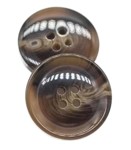 Knopf Schwarz Braun Harz Dekoratives Nähzubehör, Farbe 19, 15mm 10Stück Knopf Schwarz Braun Harz Dekoratives Nähzubehör, Farbe 19, 15mm 10Stück von Chlikeyi