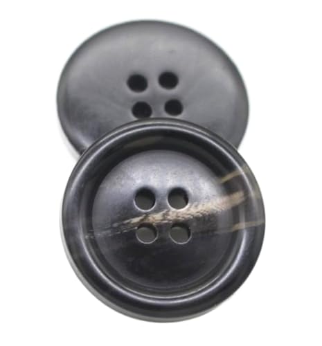 Knopf Schwarz Braun Mantelknopf Dekoratives Nähzubehör, Farbe 1, 25mm 10Stück Knopf Schwarz Braun Mantelknopf Dekoratives Nähzubehör, Farbe 1, 25mm 10Stück von Chlikeyi