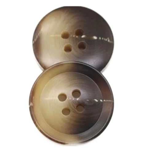 Knopf Schwarz Braun Mantelknopf Dekoratives Nähzubehör, Farbe 19, 25mm 10Stück Knopf Schwarz Braun Mantelknopf Dekoratives Nähzubehör, Farbe 19, 25mm 10Stück von Chlikeyi