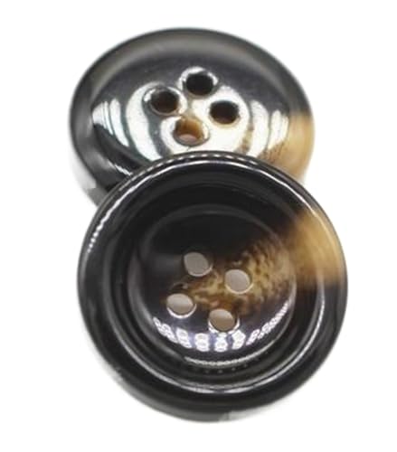 Knopf Schwarz Braun Mantelknopf Dekoratives Nähzubehör, Farbe 20, 30mm 10Stück Knopf Schwarz Braun Mantelknopf Dekoratives Nähzubehör, Farbe 20, 30mm 10Stück von Chlikeyi