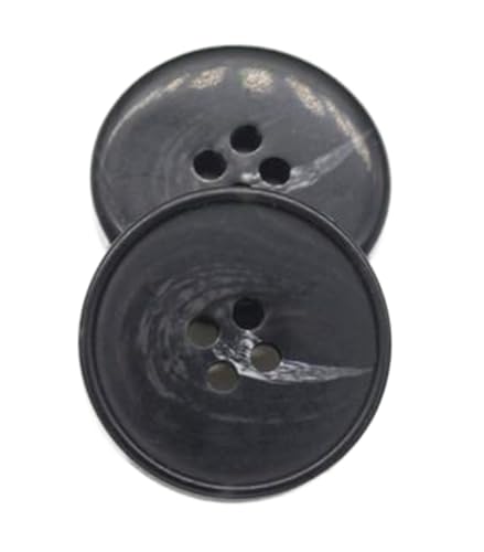 Knopf Schwarz Braun Mantelknopf Dekoratives Nähzubehör, Farbe 23, 22mm 10Stück Knopf Schwarz Braun Mantelknopf Dekoratives Nähzubehör, Farbe 23, 22mm 10Stück von Chlikeyi